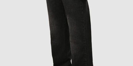 denim straight-leg pants jeans