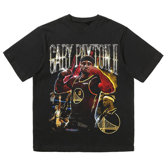 NBA Star Retro T-Shirt - Curry Kobe Morant Rose