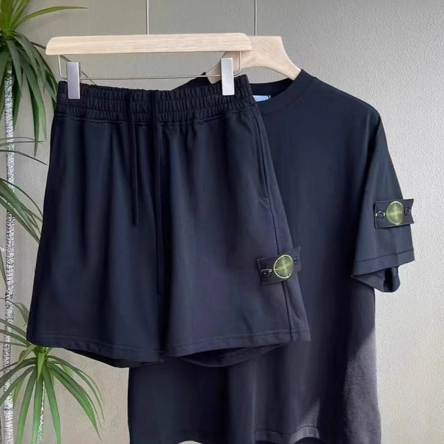 Unisex Casual Crewneck Summer Suit Set