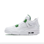 AJ4 white green button
