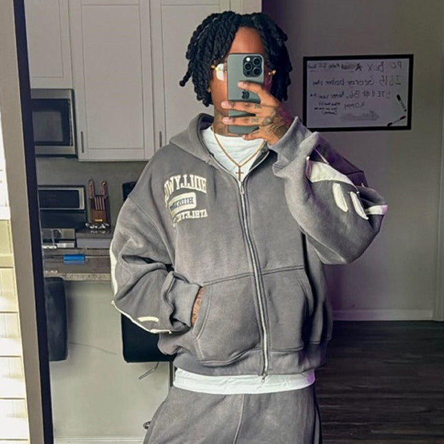 Y2K hip hop streetwear loose men's and women's fits