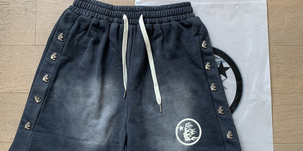 Saint Vintage shorts, cropped pants, high street baggy trousers