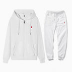 The set is white and red label