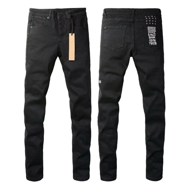 vintage hole slim stretch jeans