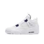 AJ4 white purple buckle