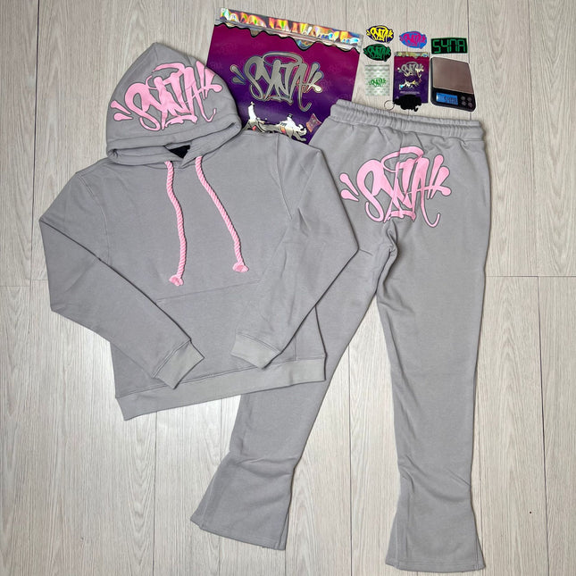 High Quality Syna Hip Hop Foam Print T-Shirt Set