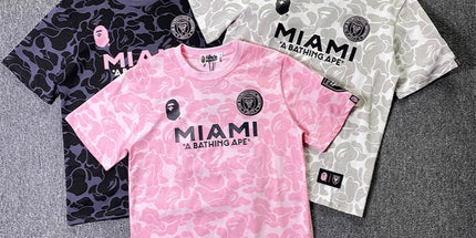 Short sleeve ape crew neck T-shirt