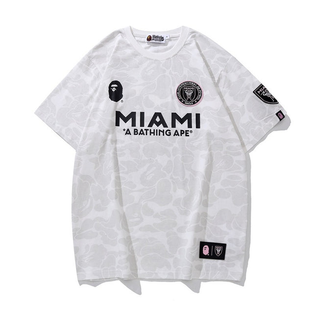 Short sleeve ape crew neck T-shirt
