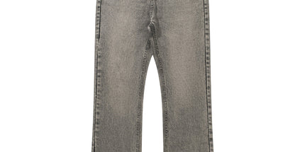 RDT Menswear| American Smoke Grey Tassel 507 Retro Cement Grey Trousers Cleanfit Jeans