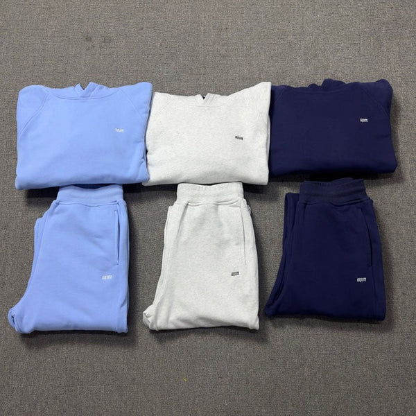 6PM Drill American Street Hip Hop Velvet Pullover Hooded Sweatshirt Long Sweatpants Men's Trendy Tracksuit Jacket