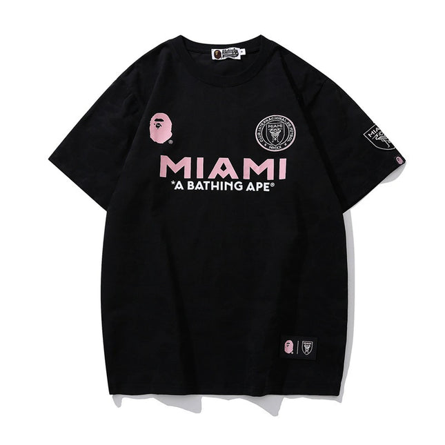 Short sleeve ape crew neck T-shirt