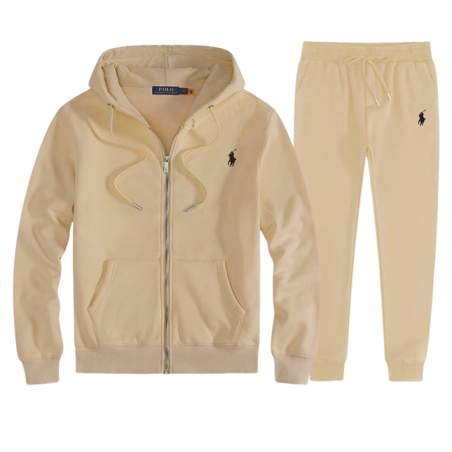 RL Pony Embroidered Zip Hoodie & Sweatpants Set