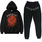 Y black red net black spider