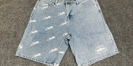 corteiz street embroidery zipper vest Alcatraz shorts new set