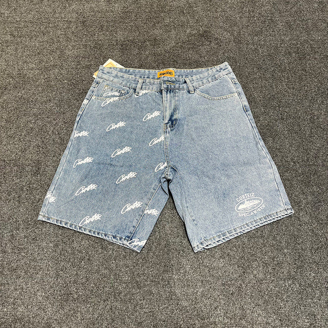corteiz street embroidery zipper vest Alcatraz shorts new set