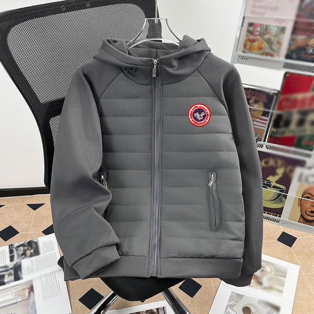 hooded warm and thickened jacket for men