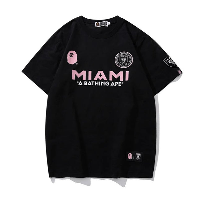 Short sleeve ape crew neck T-shirt