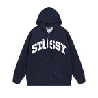 714 navy zip-up shirt