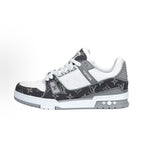 L8 Empty Rubber Trendy Shoes - Gray Denim