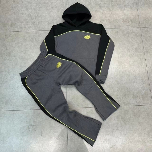 Fleece Hooded Sweatshirt Sweatpants Casual Set
