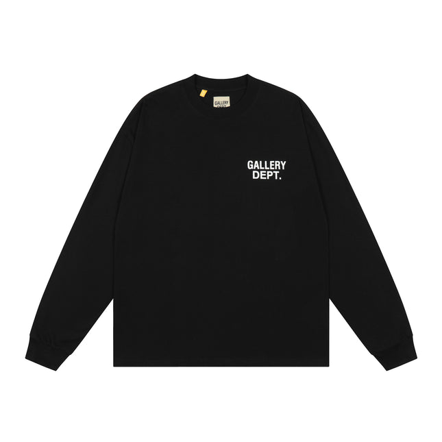 GALLERY DEPT Cotton Loose Long Sleeve Letter Tee