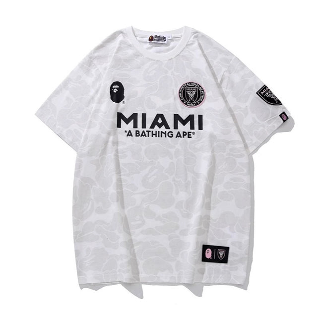 Short sleeve ape crew neck T-shirt