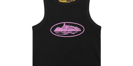 Basic LOGO Crew Neck Sleeveless Vest T-Shirt