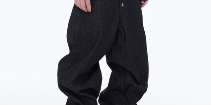 Retro jeans men's street casual wide-leg pants