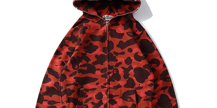 Bathing Ape bape shark fleece zipper hoodie