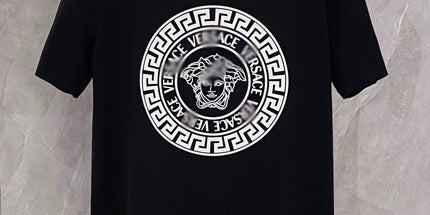 Men's Vintage Print 100% Cotton Crew Neck T-Shirt