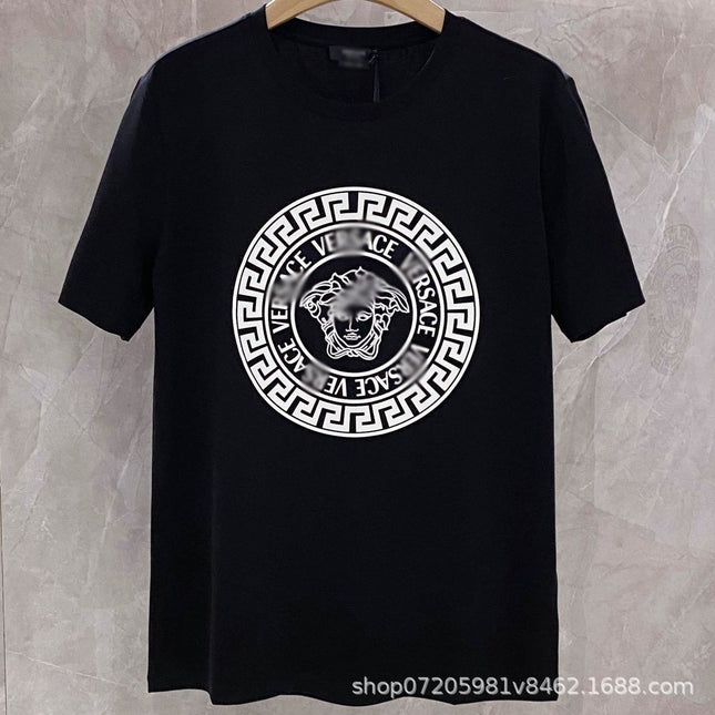 Men's Vintage Print 100% Cotton Crew Neck T-Shirt