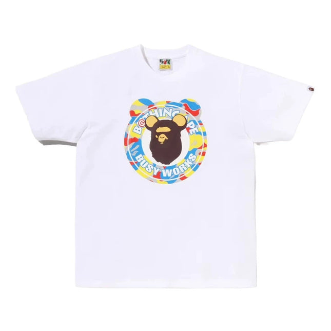Cross-border foreign trade trendy brand co-branded short-sleeve T-shirt, ape head print crew neck top, men's and women's loose sweatshirt short-sleeve