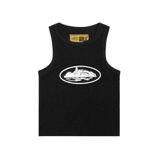 Basic LOGO Crew Neck Sleeveless Vest T-Shirt