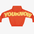 Orange logo with yellow lettering