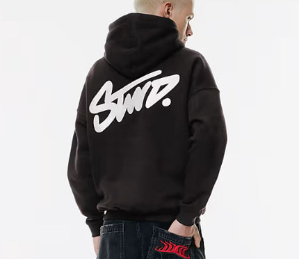 2026 cross-border autumn/winter new hooded sweatshirt men's trendy brand letter print loose couple's jacket for European and American streets