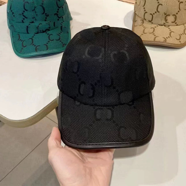 Vintage G Letter Embroidered Canvas Baseball Cap