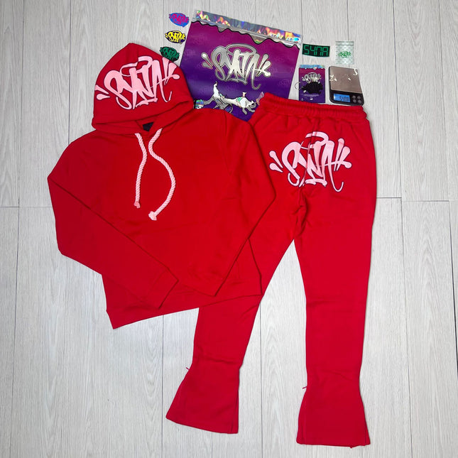 High Quality Syna Hip Hop Foam Print T-Shirt Set