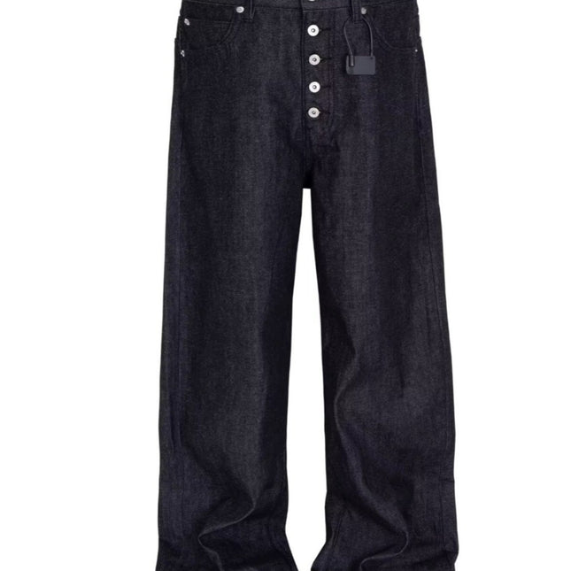 Retro jeans men's street casual wide-leg pants