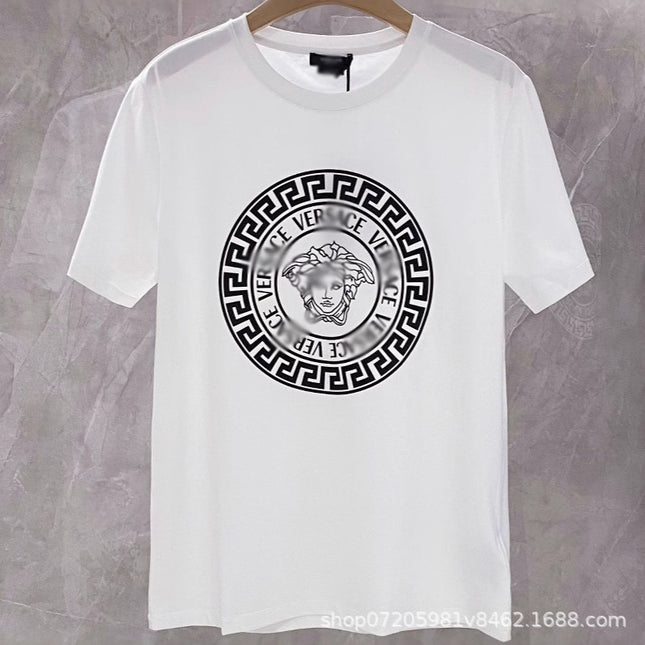 Men's Vintage Print 100% Cotton Crew Neck T-Shirt