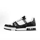 L8 Empty Rubber Trendy Shoes - Black Denim