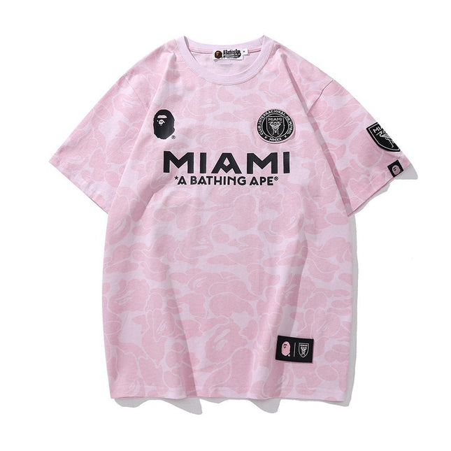 Short sleeve ape crew neck T-shirt