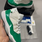 White and green