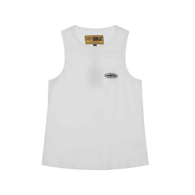 Basic LOGO Crew Neck Sleeveless Vest T-Shirt