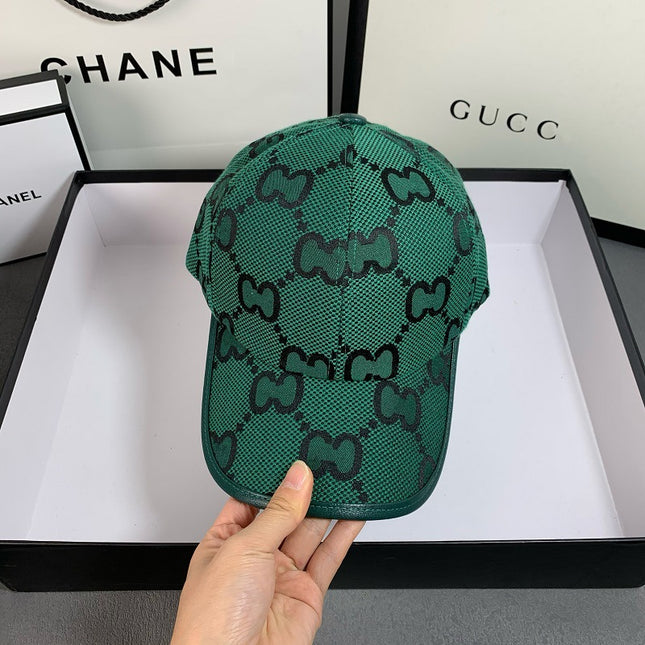 Vintage G Letter Embroidered Canvas Baseball Cap