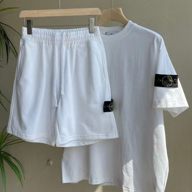 Unisex Casual Crewneck Summer Suit Set