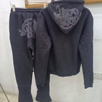 Black Black Sweatshirt Set SET
