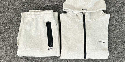 6PM Drill American Street Hip Hop Velvet Pullover Hooded Sweatshirt Long Sweatpants Men's Trendy Tracksuit Jacket