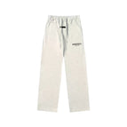 Straight-leg pants oatmeal gray