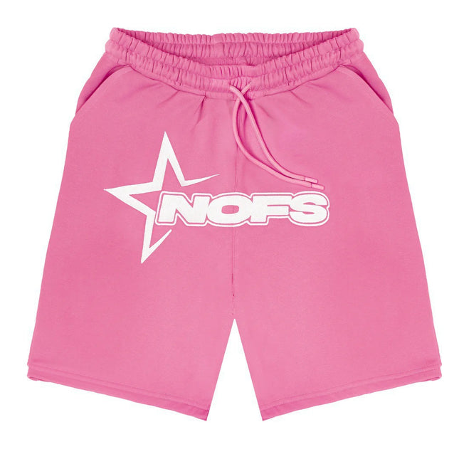 Summer Unisex Hip Hop Punk Print Shorts Set
