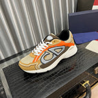 Orange, yellow, brown
